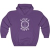 Sigma Kappa Unisex College Seal Hoodie(Purple)