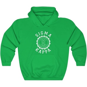 Sigma Kappa Unisex College Seal Hoodie(Irish Green)