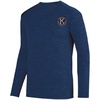 Kiwanis World Famous Dry Fit Tonal Long Sleeve Tee(Navy Blue)