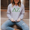 Greekgear Gamma Phi Beta University Crewneck Sweatshirts(Light Grey)