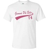 Greekgear Gamma Phi Beta Tail T-Shirts(White)