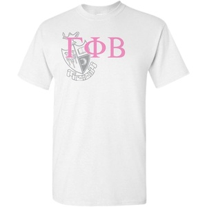 Gamma Phi Beta Greek Crest T-Shirt(Light Grey)