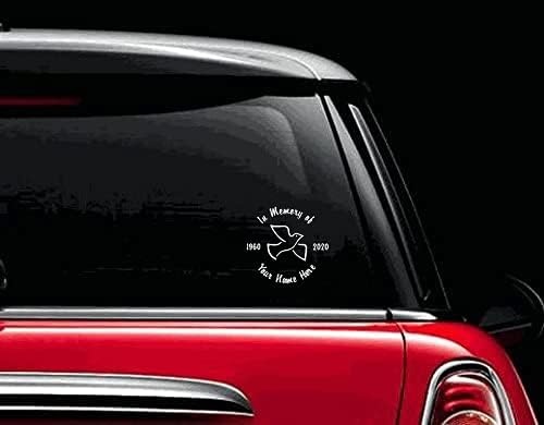 image:imagePersonalized in Memory of Dove Decal Sticker 6 Inches18 Inches