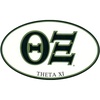 Theta Xi Euro Decal Oval Sticker