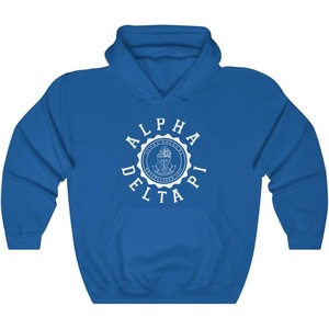 Greekgear Alpha Delta Pi Unisex College Seal Hoodie(Royal)