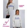 Greekgear Delta Delta Delta Reversible Varsity Mockneck Sweatshirt