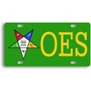 Order of Eastern Star License Cover Green w/Yellow Imprint