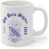 Greekgear Phi Beta Sigma Crest & Year Ceramic Coffee Cup, 11oz